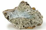 Blue Bladed Barite Crystals On Calcite - Morocco #222902-4